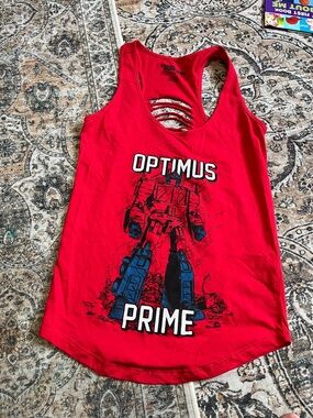Optimus Prime Red Graphic Tank Top - Women's